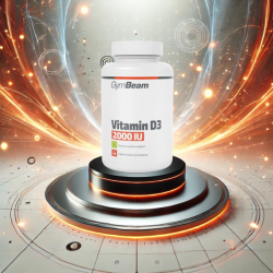 Vitamín D3 2000 IU - GymBeam 120 kaps.